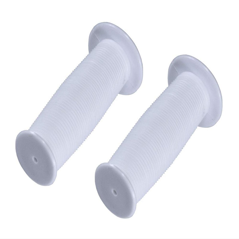 Alta 90mm Mushroom Bicycle Grips for 12"-16" Size Bicycles (White)