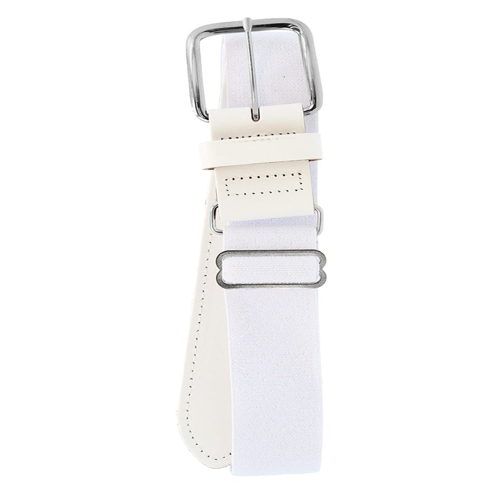 MadSportsStuff Performance Baseball Softball Belt (Youth, White)
