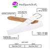 MadSportsStuff Performance Baseball Softball Belt (Youth, White) view 3