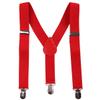 IBTOM CASTLE Toddler Baby Boy Clothes Set 1st Birthday Cake Smash Bowtie Suspenders Pants 3pcs Outfits Diaper Nappy Cover Christening Clothes Blue+Red view 3