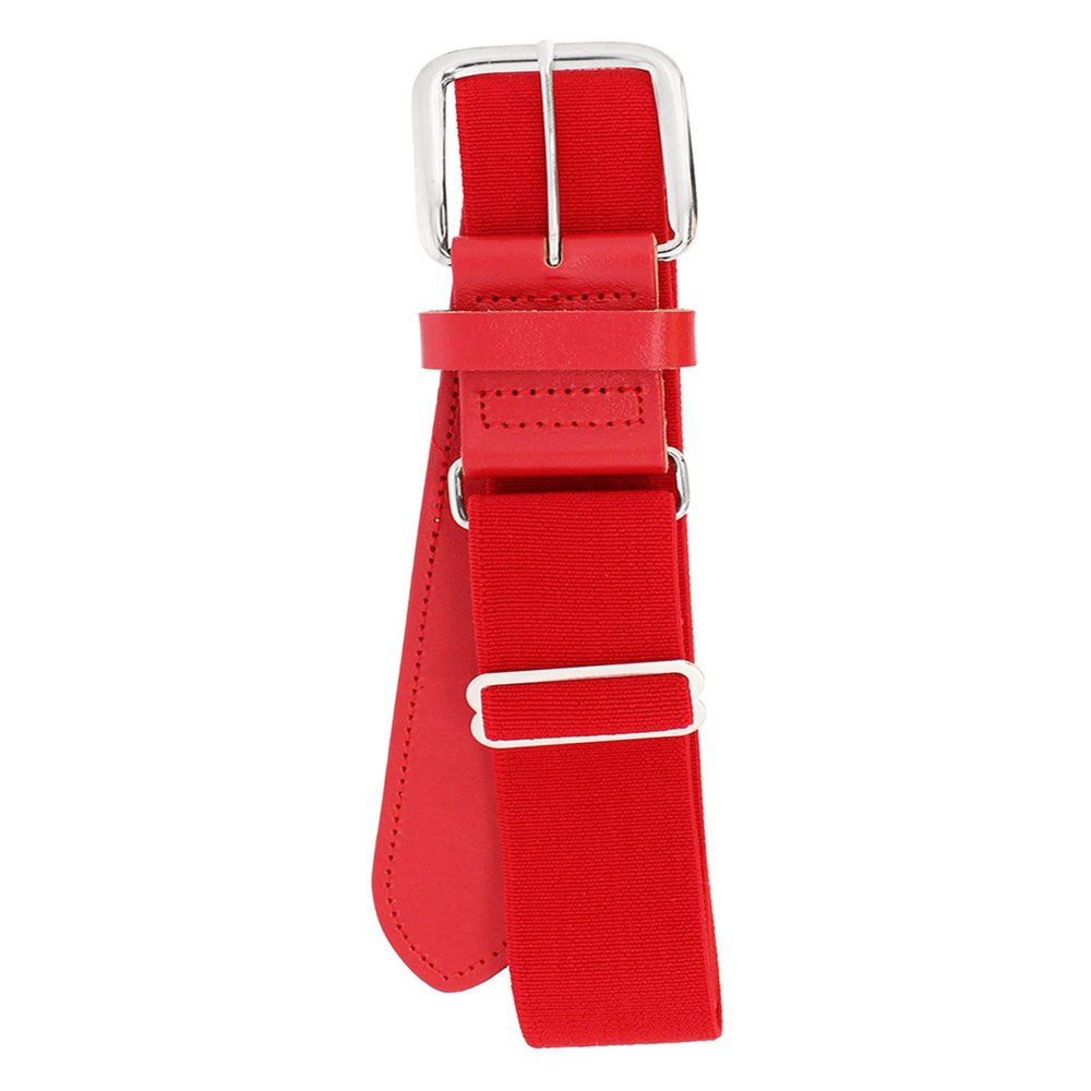 MadSportsStuff Performance Baseball Softball Belt (Youth, Scarlet)