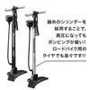 Panaracer BFP-02AGEZ2-B Bicycle Air Pump, One-Touch Installation, Adjustable Air Pressure, Compatible with All Valves, Black, Aluminum view 3