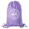 St Patrick's Day Drawstring Backpack Cotton Canvas Backpacks Reusable Gift Bags - 10PK Purple CA2725Patty S6 view 1