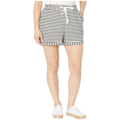 Two by Vince Camuto Rich Stripe Drawstring Shorts Rich Black LG