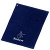 101 BEACH Personalized Cotton Bowling Towel with Embroidered Name with Clip (Navy - Embroidered Name) view 1