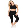 ACT827066_BLK_L Mesh Capri Leggings view 4