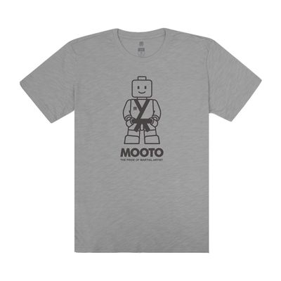 MOOTO Taekwondo Slub Mootoy T-Shirts TKD MMA Martial Arts Kick Boxing Team Shirts (3) Gray, 190