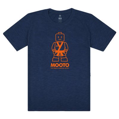 MOOTO Taekwondo Slub Mootoy T-Shirts TKD MMA Martial Arts Kick Boxing Team Shirts (1) Navy, 120