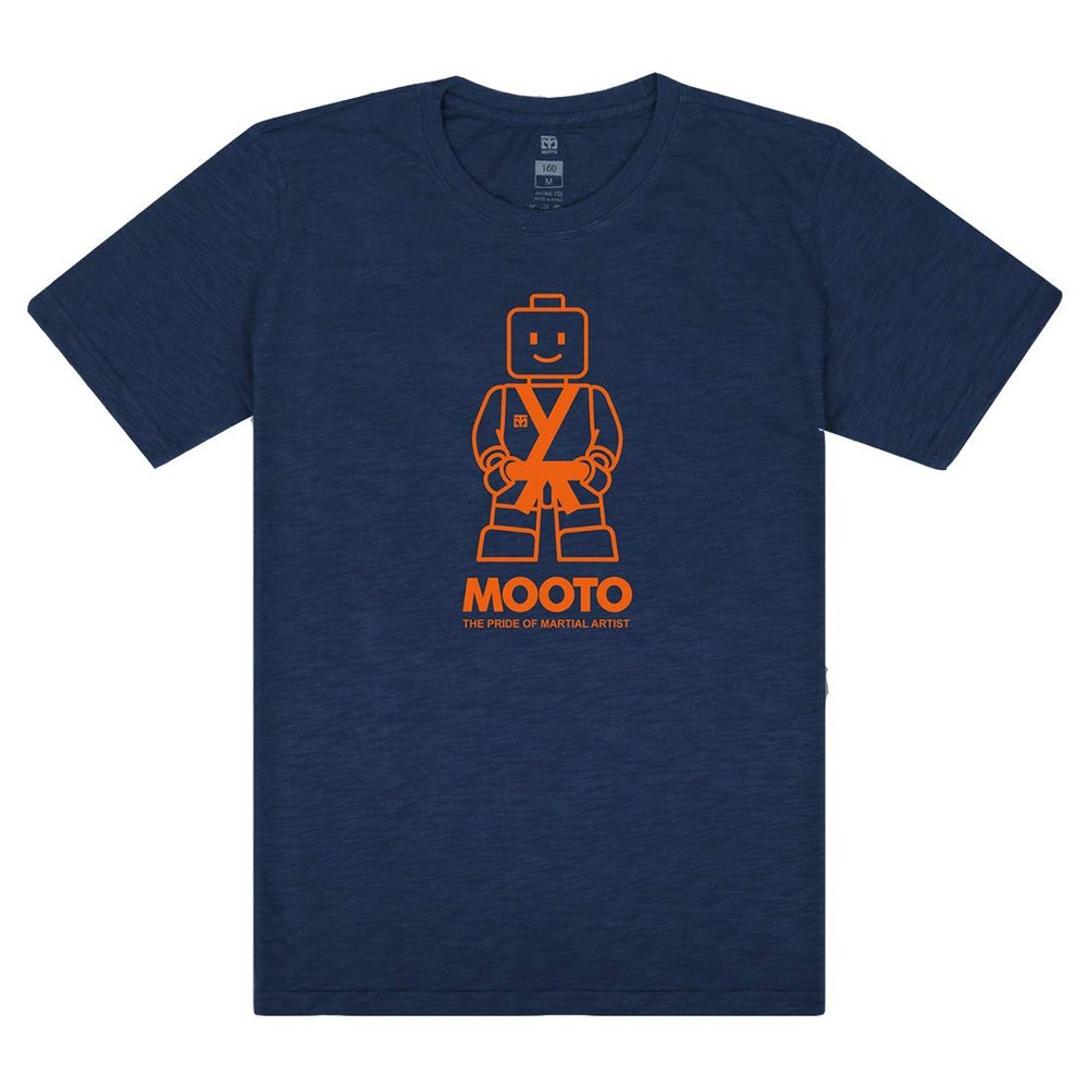 MOOTO Taekwondo Slub Mootoy T-Shirts TKD MMA Martial Arts Kick Boxing Team Shirts (1) Navy, 120