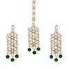 Aheli Classy Faux Kundan Beaded Pearl Long Necklace with Maang Tikka Set Indian Ethnic Wedding Bridal Jewelry Gift for Women view 4