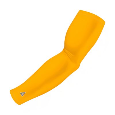 B-Driven Sports Pro-Fit Compression Arm Sleeve - Athletic Sports Support for Baseball, Basketball, Football, Softball, Running, Volleyball, Men, Women, Youth - YellowMLB XXXX-S (Youth S) (1pc)
