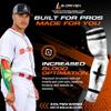 B-Driven Sports Pro-Fit Compression Arm Sleeve for Baseball, Basketball, Football - Muscle-Tendon, Bruising Reduction - Athletic, Men, Women, Youth, Kids - Faith Retro XXS (YL) - 1 Pc view 3