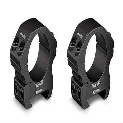 Vortex Optics Pro Series Riflescope Rings - 1 inch - Low Height [0.75 Inches | 19.05 mm], Black