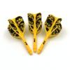 CUESOUL Integrated Dart Shaft and Flights L-Dart Shaft 33mm,Yellow Skull Dart Flights