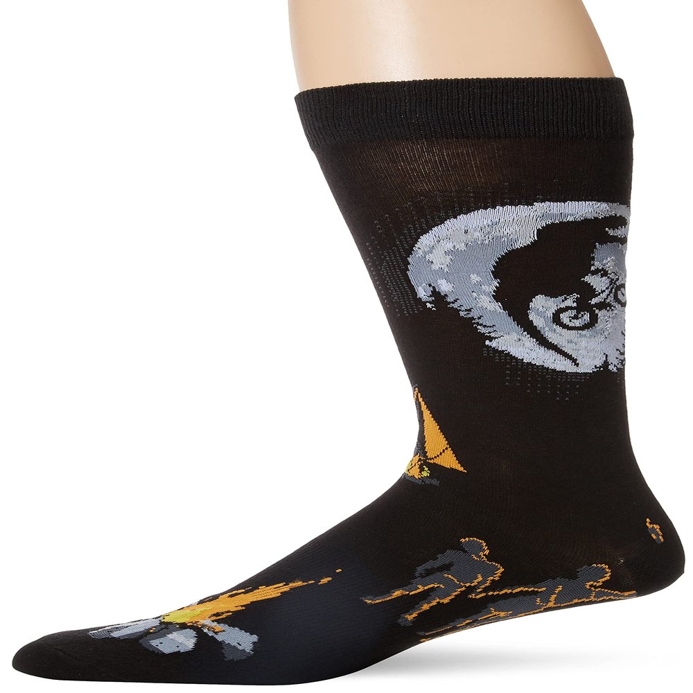 K. Bell Socks mens Animal Novelty Crew Casual Sock, Black (Tex-rex), Shoe Size 6-12 US