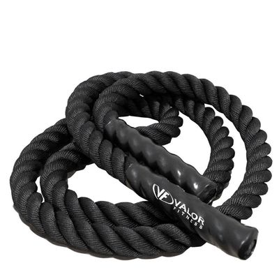 Valor Fitness Heavy Jump Rope - Sealed End Handles - Agility Training Home Gym Workout - 1.5 Inch Diameter Cardio Training Equipment
