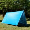 KOSSJAA Camping tarp with Poles Rain Fly Tent Tarp 3m x 3m Lightweight Camping Shelter Hiking Tent Tarpaulin (Blue, 300 cm x 300cm(118 x 118 inch)) view 3