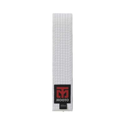 MOOTO Taekwondo Color Belts Single Wrap(Width 4cm) 8 Colors TKD MMA Martial Arts Hapkido Karate (White, 2. Length(180cm or 70.9 inch))