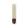 MOOTO Taekwondo Stripe Color Belt Single Warp(Width 4cm) TKD MMA Martial Arts Hapkido Karate (White(Yellow Stripe), 2. Length(180cm or 70.9 inch)) view 1