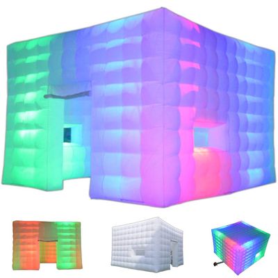 SAYOK Inflatable Party Tent 16.4'x16.4'x11.5' with LED Wall Wash Lights, Night Club Tent for Adults Wedding Birthday Backyard Party