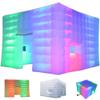 SAYOK Inflatable Party Tent 16.4'x16.4'x11.5' with LED Wall Wash Lights, Night Club Tent for Adults Wedding Birthday Backyard Party view 1