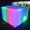 SAYOK Inflatable Party Tent 16.4'x16.4'x11.5' with LED Wall Wash Lights, Night Club Tent for Adults Wedding Birthday Backyard Party view 3
