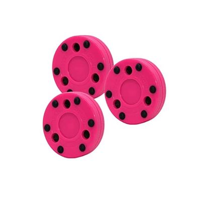 Green Biscuit Roller Puck Electric Pink 3 Pack with Free Sticker