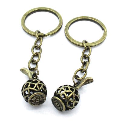 5 Items Keychain Keyring Key Tags Chains Rings Jewelry Bag Charms AA442 Hollow Wine Pot