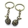 5 Items Keychain Keyring Key Tags Chains Rings Jewelry Bag Charms AA442 Hollow Wine Pot view 1