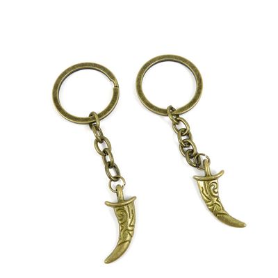 5 Items Keychain Keyring Key Tags Chains Rings Jewelry Bag Charms Y3UW2 Ox Horn