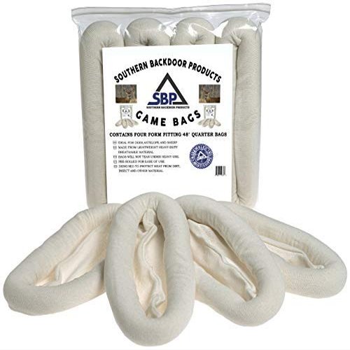 Southern Backdoor Products Hunting Game Deer Antelope and Sheep Bags. 48 inch 4 Pack Reusable and Machine Washable. Each Bag is Pre-Rolled Lightweight and Scent-Free.