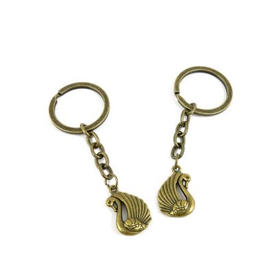 1 Items Keychain Keyring Key Tags Chains Rings Jewelry Bag Charms W2IQ8 Swan Goose