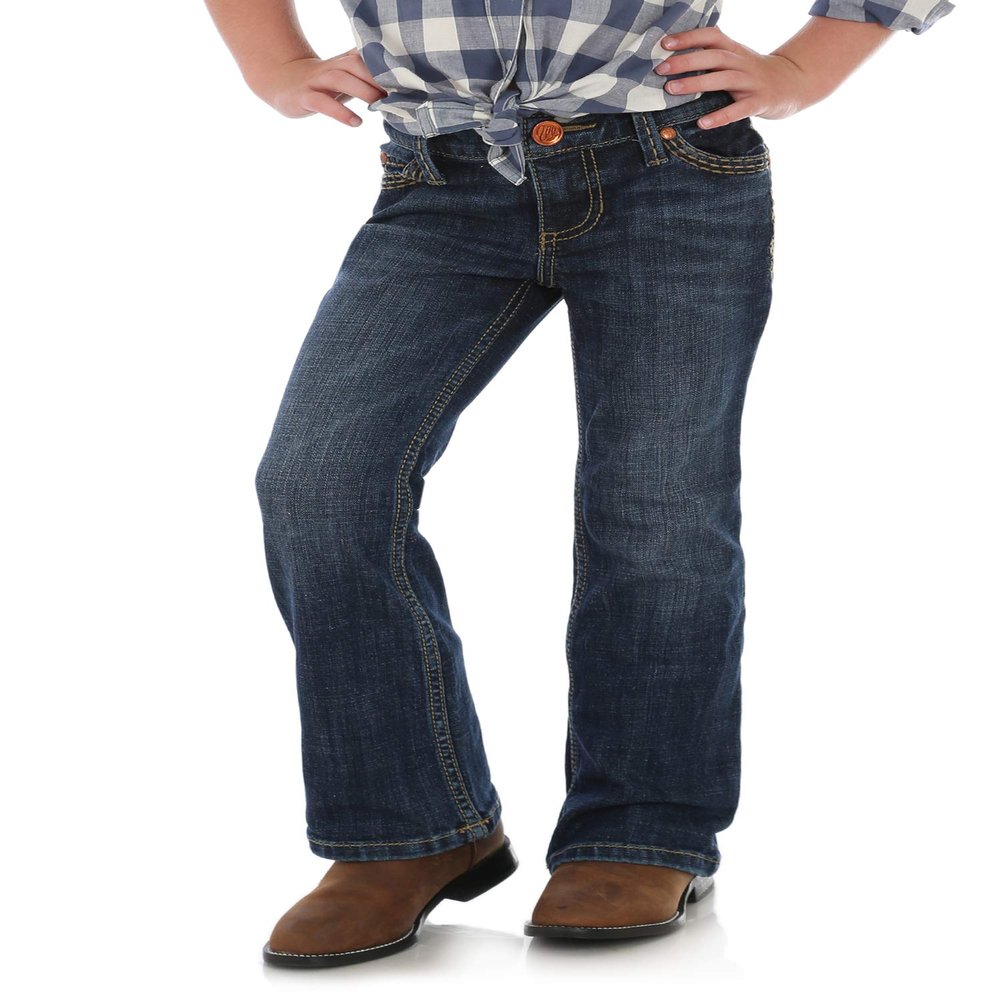 Wrangler Girls' Stretch Boot Cut Jean, Denver, 6