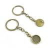 1 Items Keychain Keyring Key Tags Chains Rings Jewelry Bag Charms P5JM0 Round Cabochon Base Blank 16mm view 1