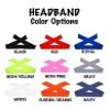 Violet Victoria Personalized Custom Paw Print Tie Headband - Flat Letters (Non Sparkle) - Neon Pink view 2