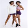 BUBBLELIME Long/Short Sleeve Rashguard for Women UPF 50+ Sun Protection - Basic Long Sleeve_White Medium_BWST001 view 4