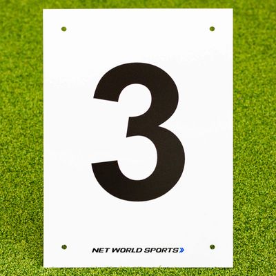 Vermont A4 Number Plates For Sports Pitches & Courts [1-12] | High-Visibility Number Plates (3)