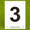 Vermont A4 Number Plates For Sports Pitches & Courts [1-12] | High-Visibility Number Plates (3) view 1