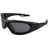 Hurricane Eyewear Category-5 Jet Ski Water-Sport Floating Goggles Interchangeable from Sunglasses to Goggles Black Frame with Polarized Smoke Lens view 1
