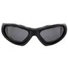 Hurricane Eyewear Category-5 Jet Ski Water-Sport Floating Goggles Interchangeable from Sunglasses to Goggles Black Frame with Polarized Smoke Lens view 3