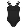 Agoky Kids Girl's Lace Tank Gymnastics Ballet Dance Camisole Leotard Tops Athletic Sports Outfit Black 4 view 1