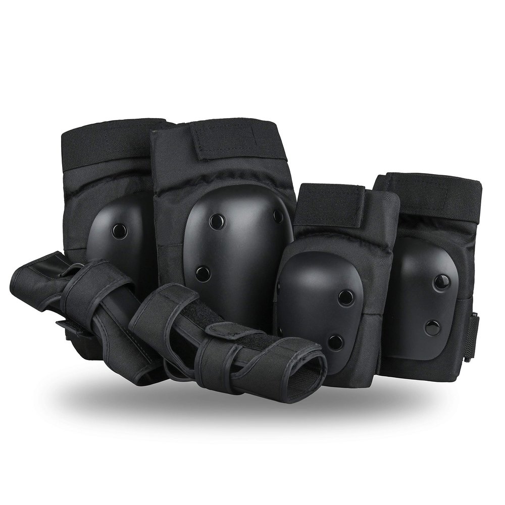 Szblaze Knee Pads Elbows Pads Wrist Guards 3 in 1 Safety Protective Gear Set for Skateboarding, Inline Roller Skating BMX Bicycle Scooter (M)