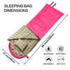 DESERT & FOX Cotton Flannel Sleeping Bags with Pillow, 4 Season Warm & Cold Weather Envelope Compression Sack, Lightweight & Portable Backpacking Sleeping Bag for Outdoor Camping, Hiking, Traveling view 2