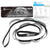 A AZURELIFE Premium Durable Stretch Straps with Loops, Stretching Strap for Physical Therapy, Multi-Loop Yoga Strap Fitness Exercise Strap for Yoga, Pilates, Dance, Flexibility&Exercise view 3