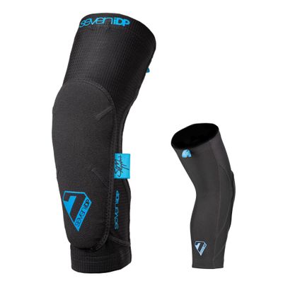 7 iDP Sam Hill Lite Elbow Pads - Black & Blue (Large)