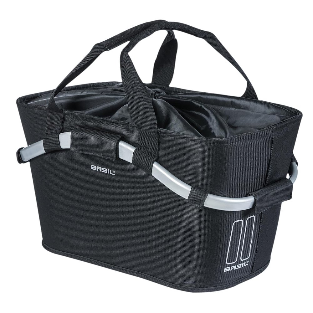 Basil Classic Carry All Rear Basket, Black, 22 Litre