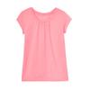 French Toast Girls' Big Short Sleeve Crewneck T-Shirt Tee, Pink Pizzazz Heather, 7-8 view 1
