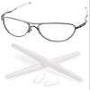 PapaViva 1 Pair Replacement Rubber Kits Nose Pieces & Earsocks for Oakley Crosshair 2012 - White view 1