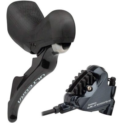 Shimano Ultegra ST-R8020/BR-8070 Disc Brake and Lever - Rear, Hydraulic, Flat Mount, Resin Pads, Black