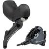Shimano Ultegra ST-R8020/BR-8070 Disc Brake and Lever - Rear, Hydraulic, Flat Mount, Resin Pads, Black view 1